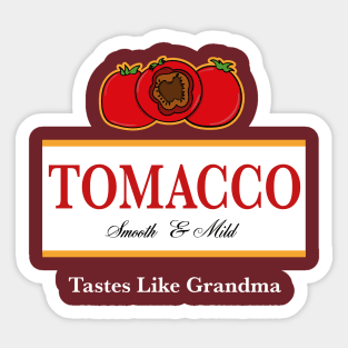 Smooth and Mild Tomacco Sticker